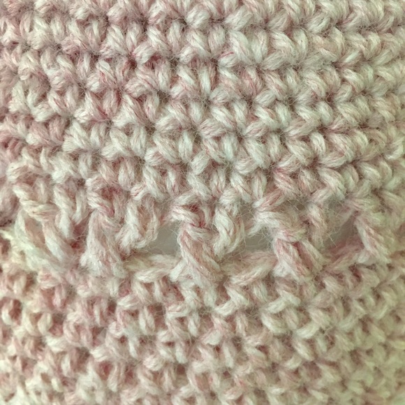 NWT  Handmade Baby Hat “Abigail English” PalePink Crochet - Picture 3 of 5